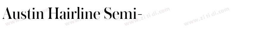 Austin Hairline Semi字体转换